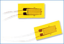 Typical metal-foil strain gauges