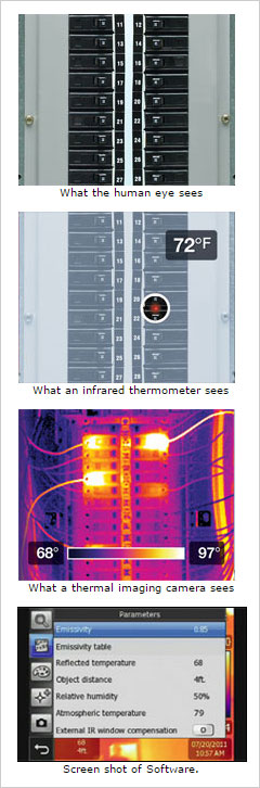 what a thermal imaging camera sees